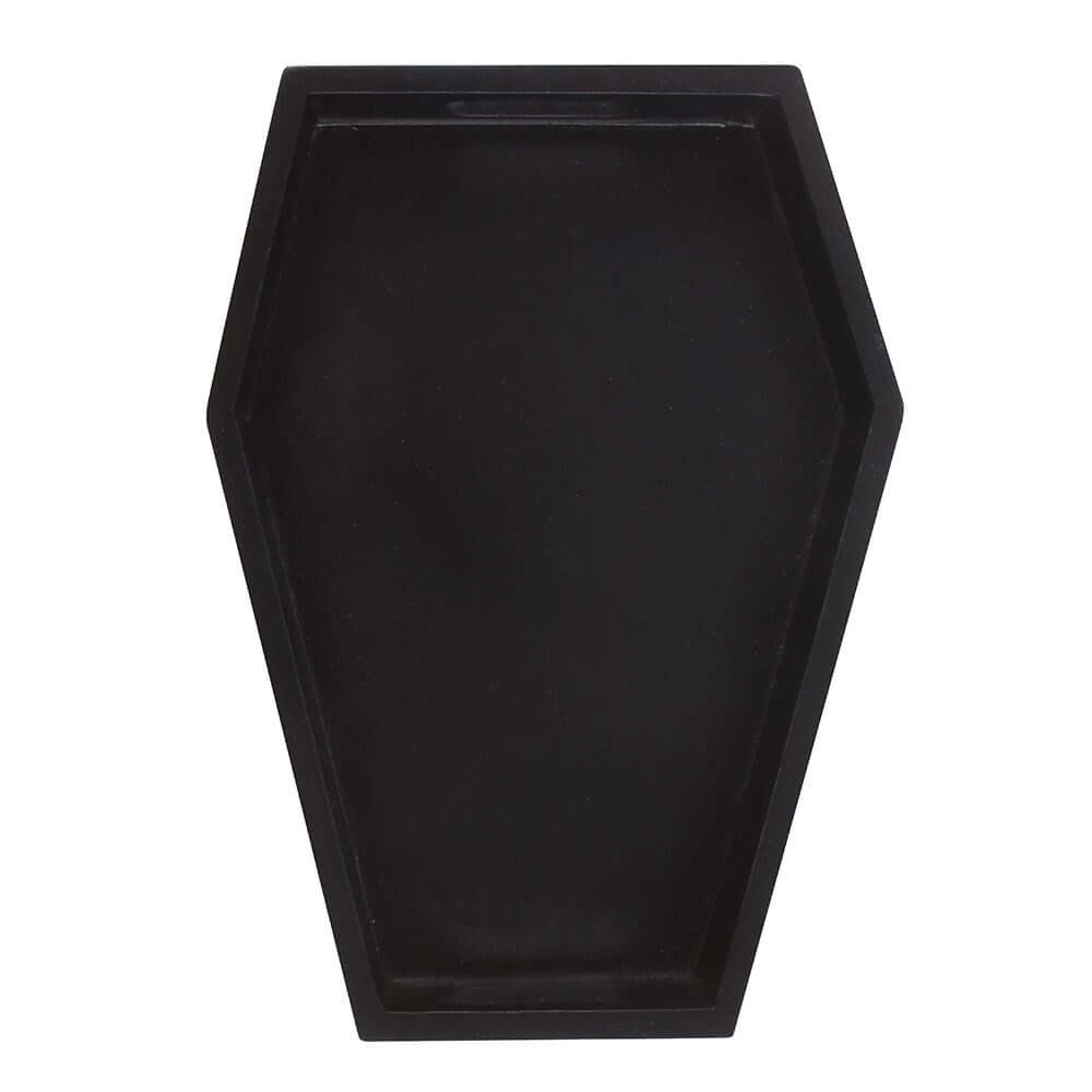 Gothic Gifts Plain Black Coffin Trinket Tray