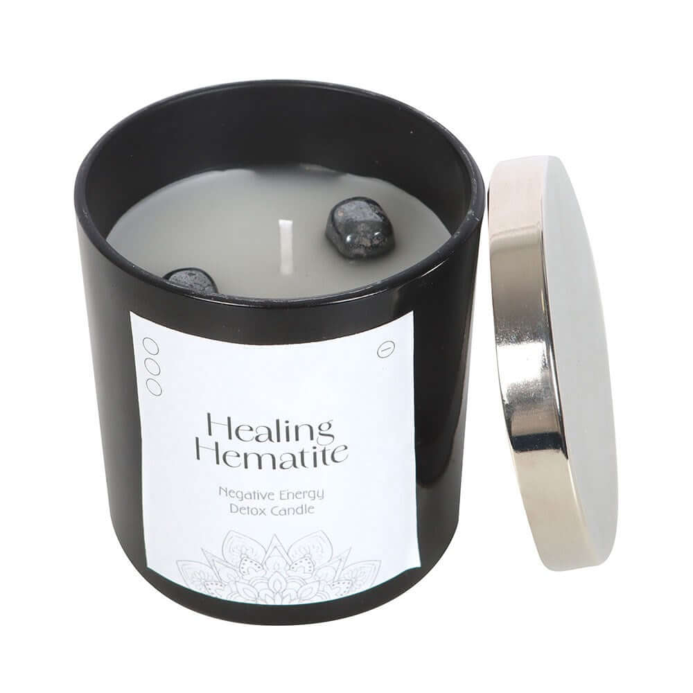 Gothic Gifts Healing Hematite Detox Candle
