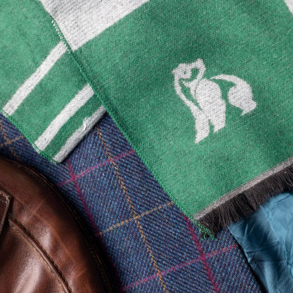 Green Check Bamboo Scarf