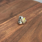 Alternative Gothic Biker Winged Skull Statement Ring Silver Tone - Various Sizes