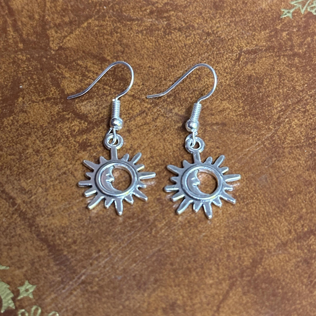 Star Drop Charm Earrings