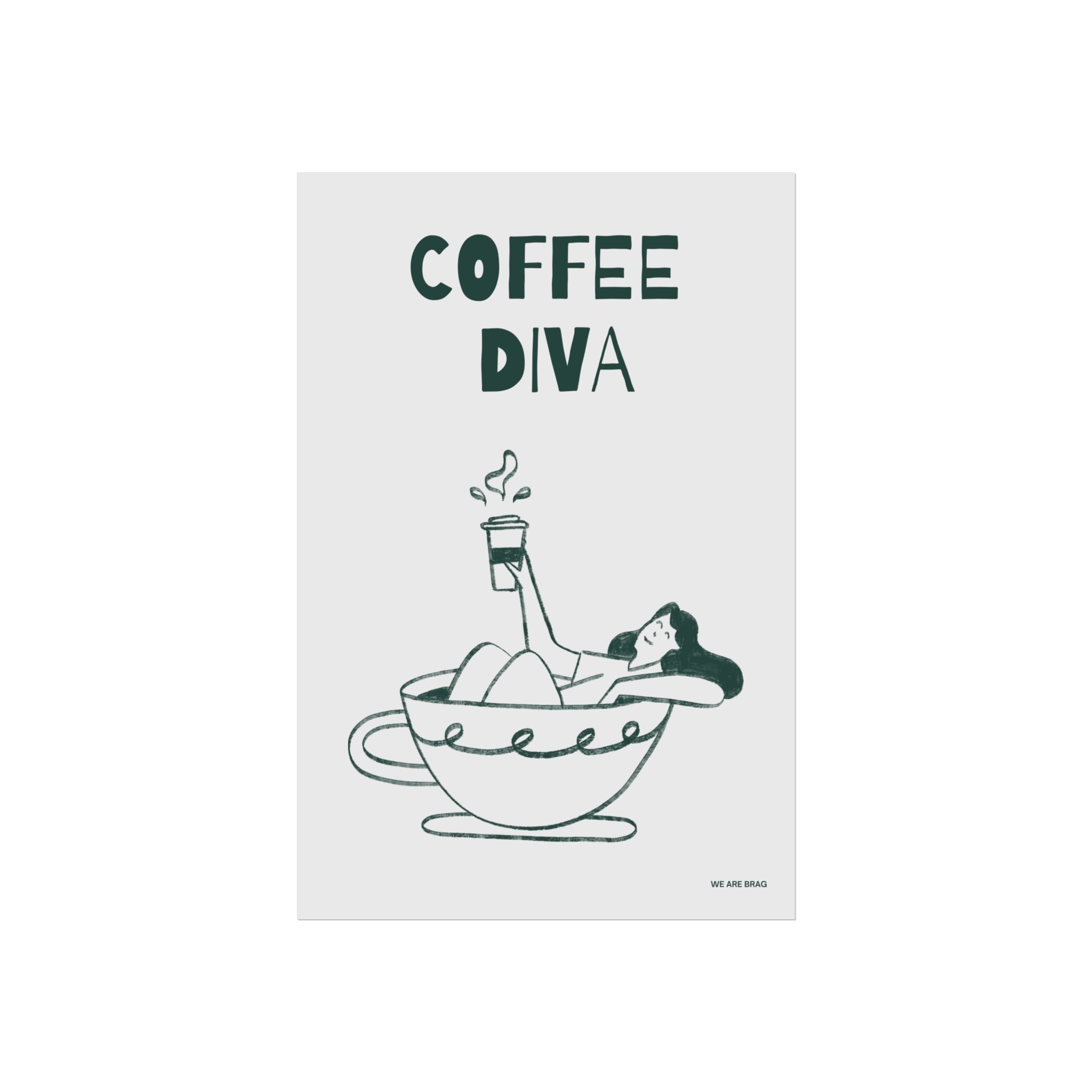 Coffee Diva Fine Art Poster Print