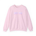 Best Nan Printed Crewneck Sweatshirt Pullover Retro 3D Nannan Grandma Granny Gift