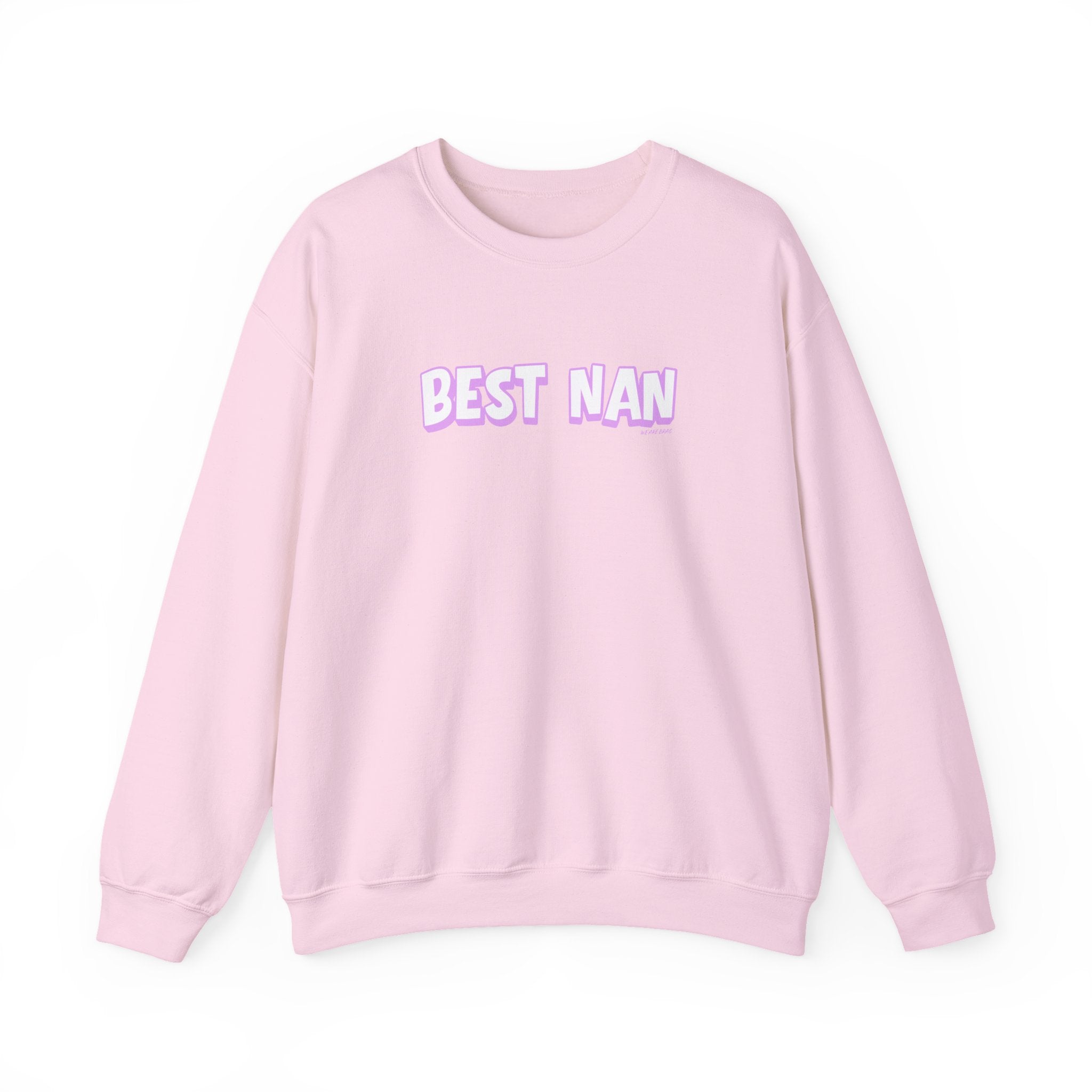 Best Nan Printed Crewneck Sweatshirt Pullover Retro 3D Nannan Grandma Granny Gift