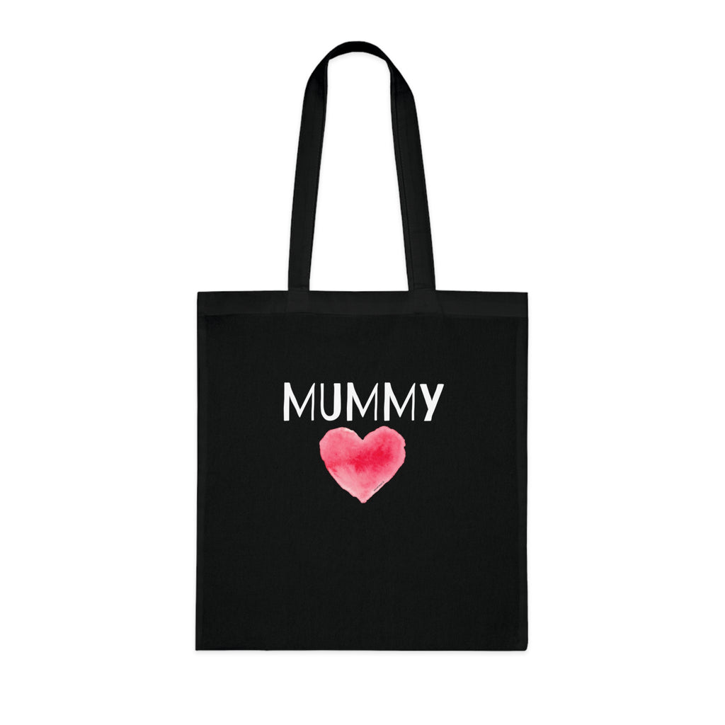 Mummy Heart Printed Cotton Tote Bag Reusable Shopping Bag Mum Mom Mother's Day Gift