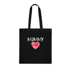 Mummy Heart Printed Cotton Tote Bag Reusable Shopping Bag Mum Mom Mother's Day Gift