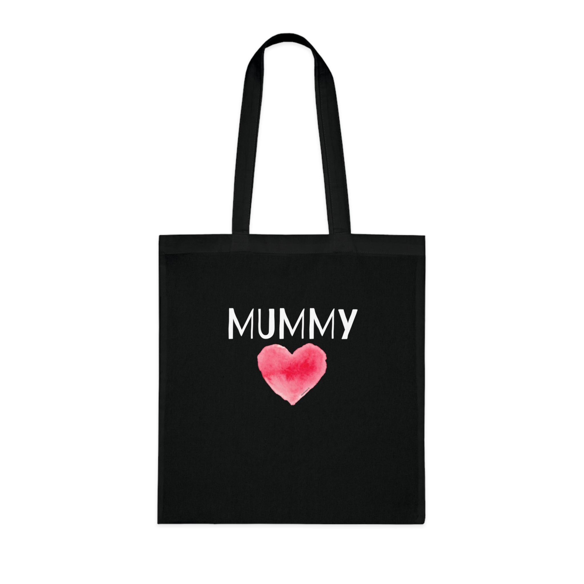 Mummy Heart Printed Cotton Tote Bag Reusable Shopping Bag Mum Mom Mother's Day Gift