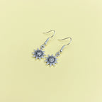 Crescent Moon Charm Drop Earrings