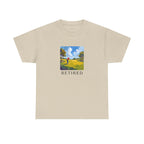 Retired Golf Printed T-Shirt 100% Cotton Novelty Grandad Retirement Golfer Tee Gift
