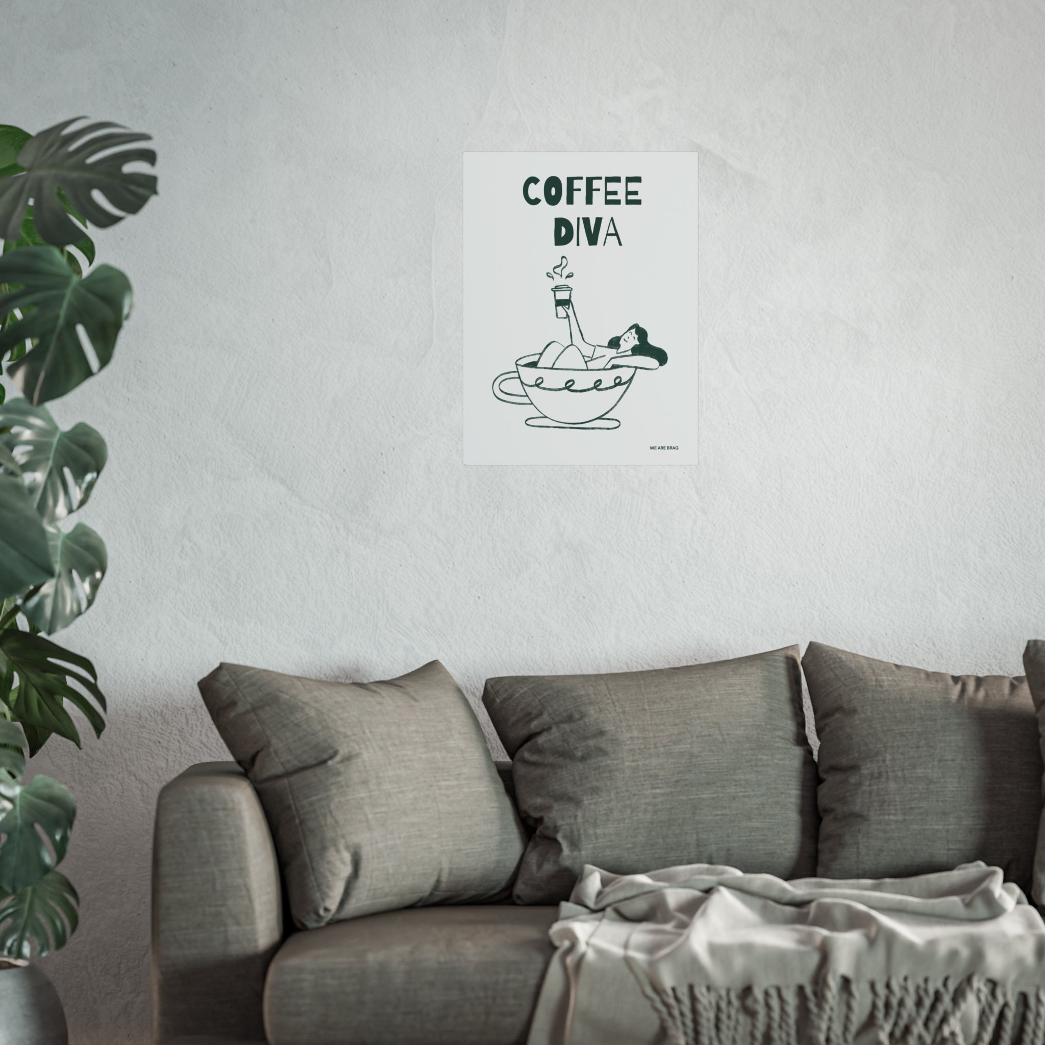 Coffee Diva Fine Art Poster Print