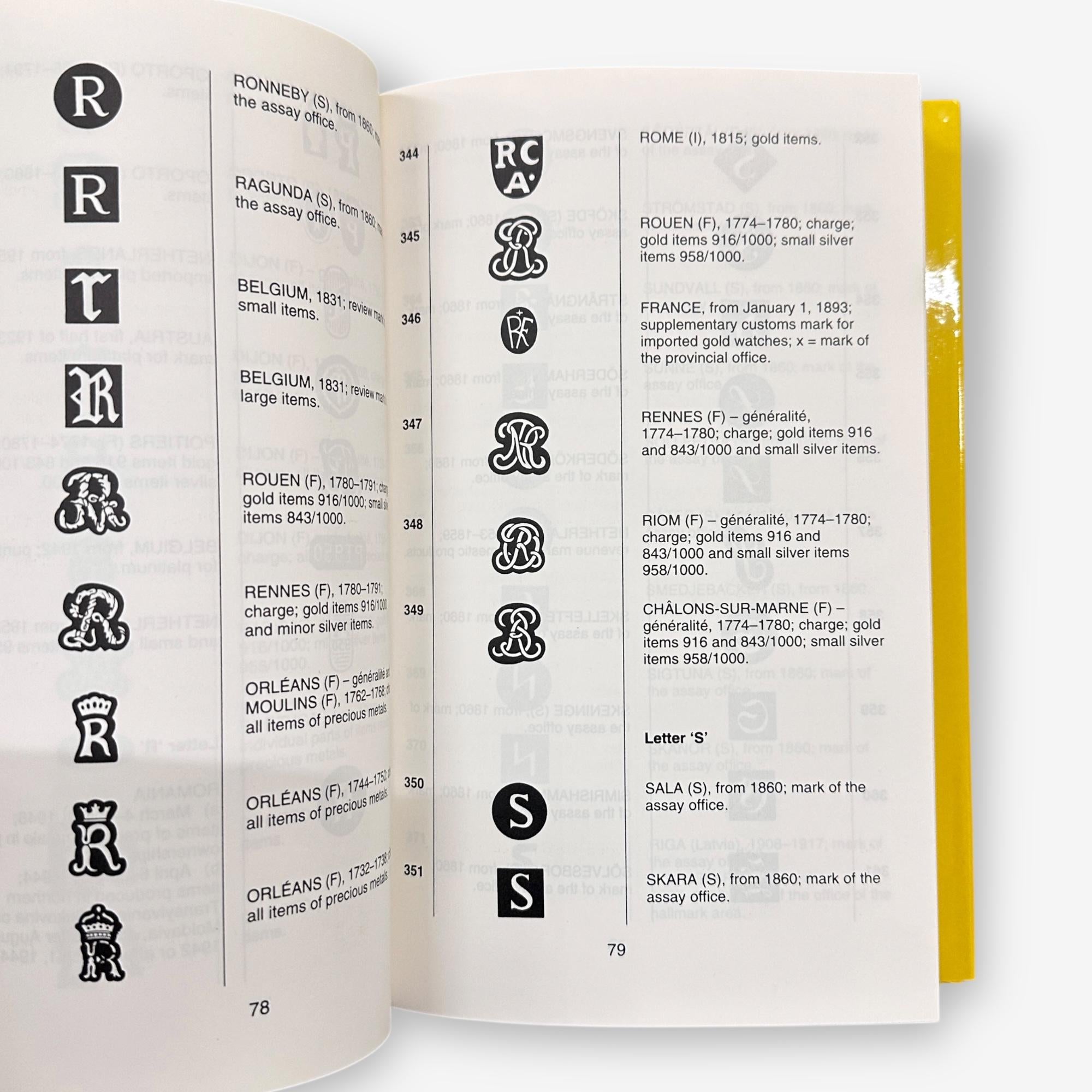 Guide To Gold Marks Of The World - 1998 Hardback Book (Jan Divis)