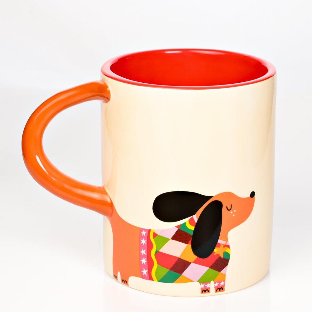 Raspberry Blossom Dog Mug