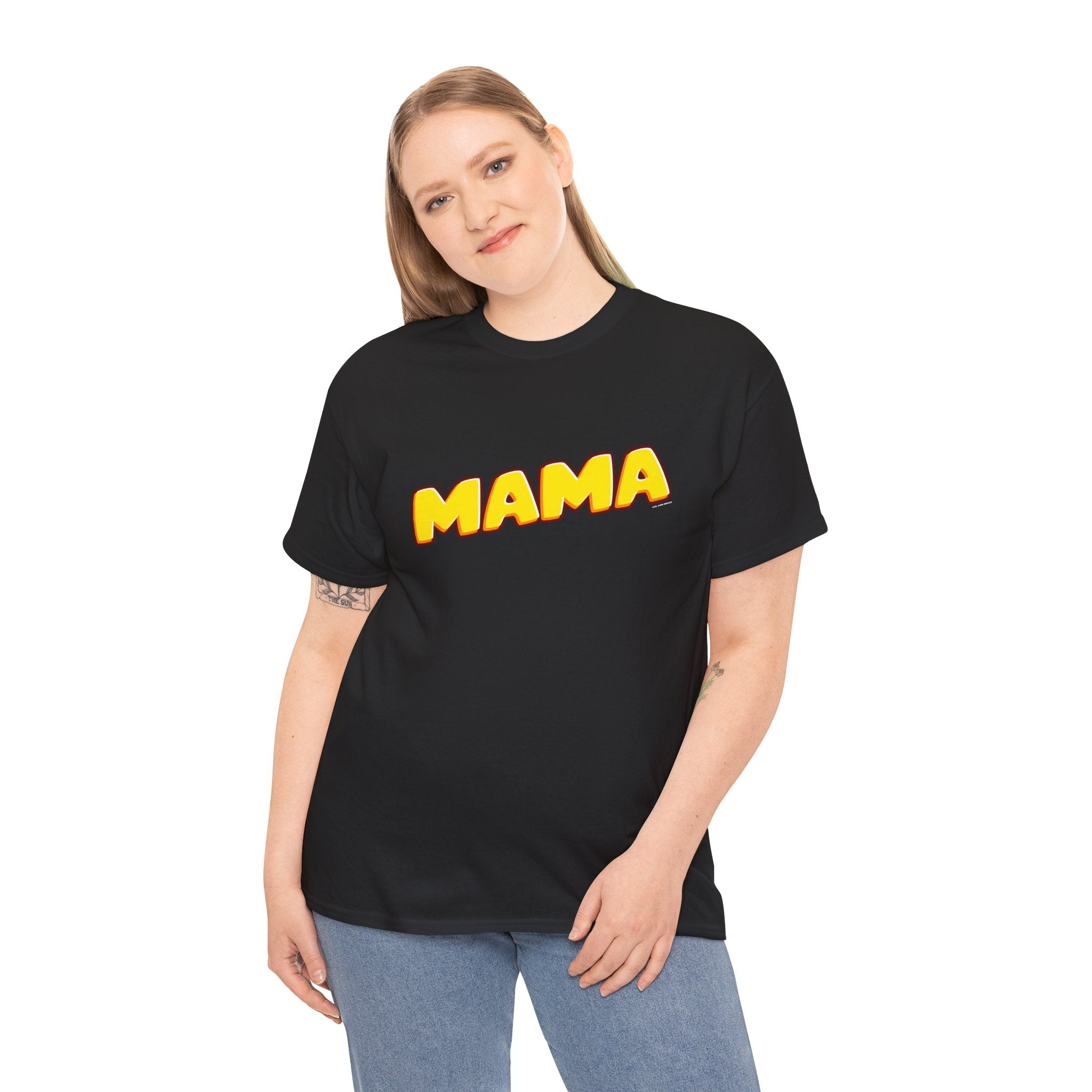 Retro Mama Printed T-Shirt 100% Cotton Novelty Mum Mom Tee Birthday Mother's Day Gift