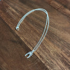 Handmade Native American Double Wings Pendant Necklace Silver Plate Lucky Charm Gift