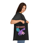 Fwiends Hands Printed Cotton Tote Bag Reusable Shopping Bag Friend Birthday Gift