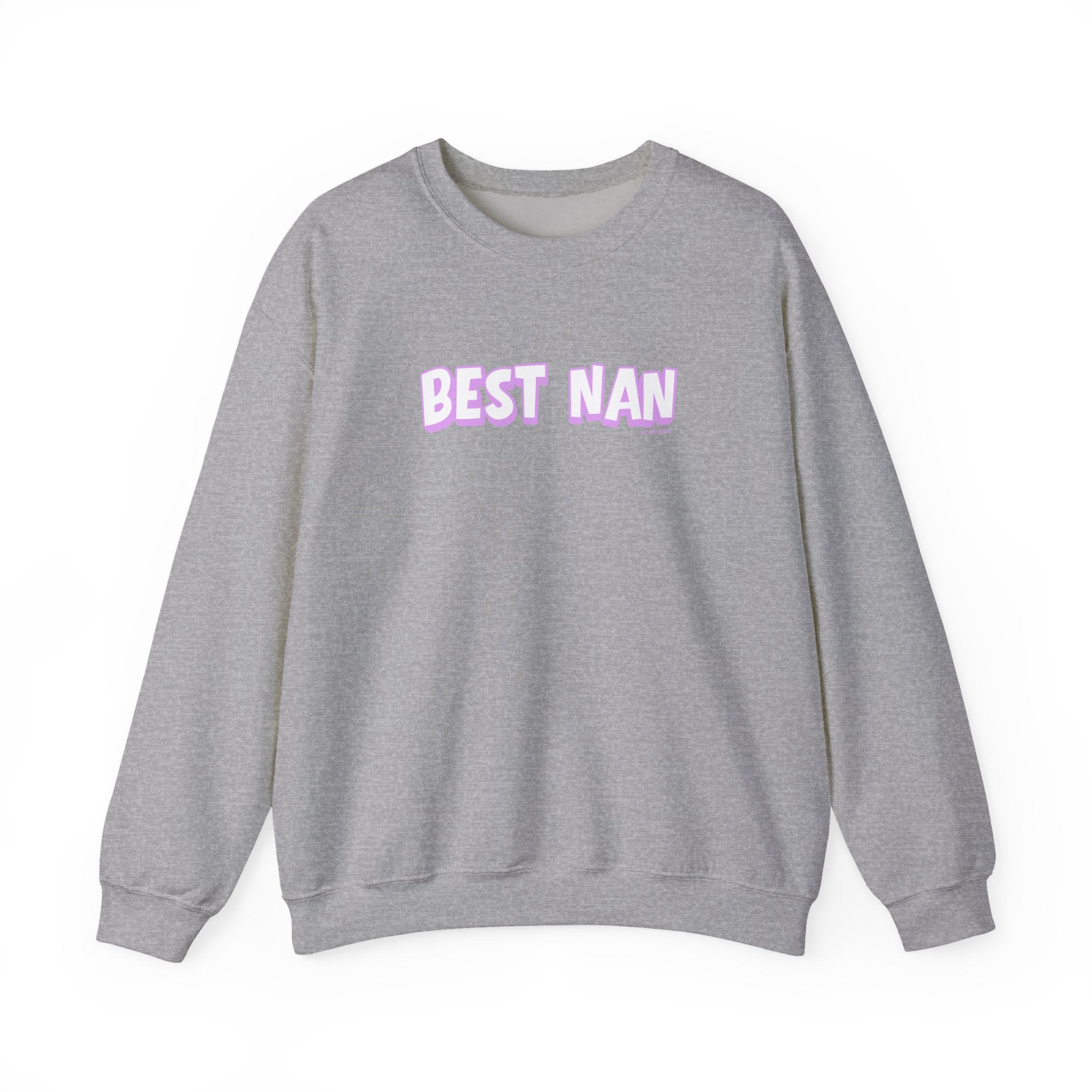 Best Nan Printed Crewneck Sweatshirt Pullover Retro 3D Nannan Grandma Granny Gift