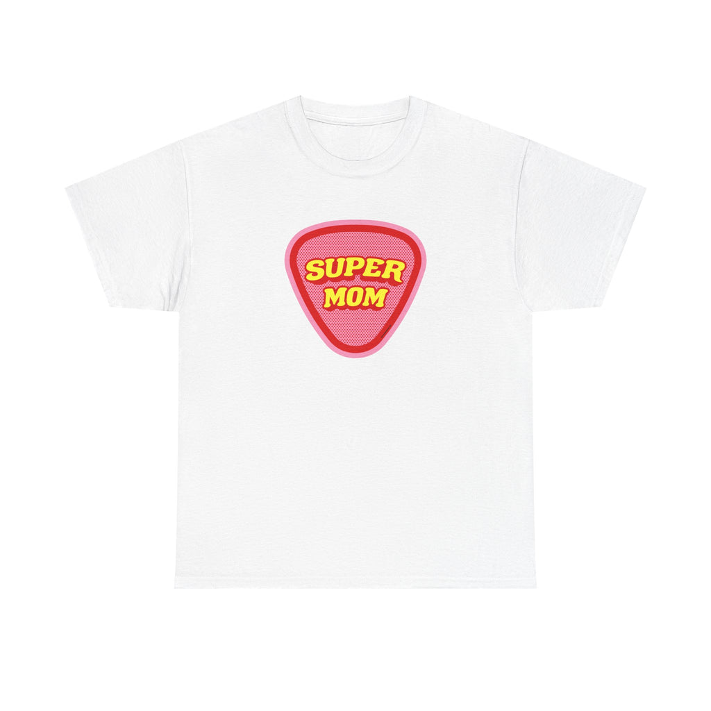 Super Mom Printed T-Shirt 100% Cotton Novelty Mum Mom Tee Birthday Mother's Day Gift