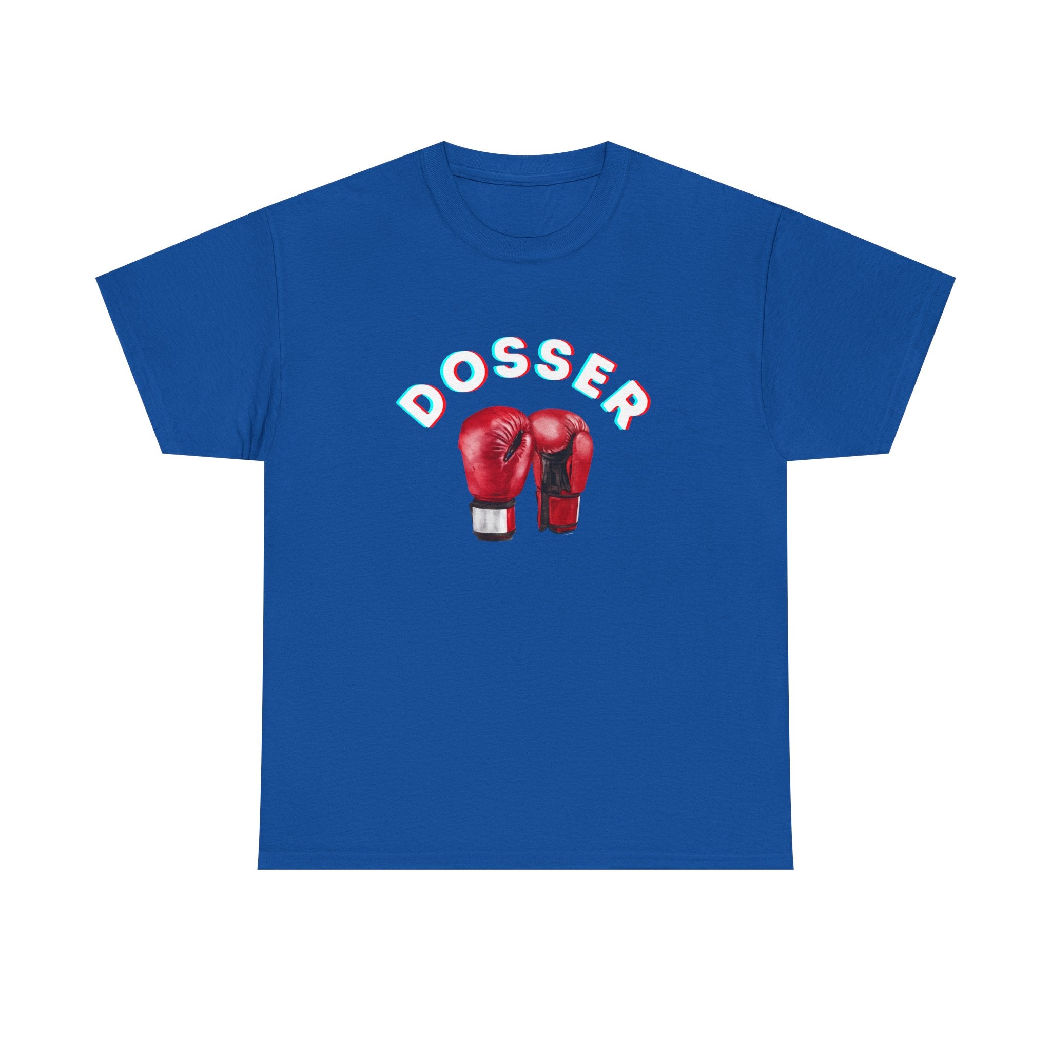 Dosser Boxing Printed T-Shirt 100% Cotton Novelty Quote Motivation Boxing Gloves Sports Tee Gift