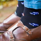 Racing Car Sock Box - 4 Pairs of Bamboo Socks (His)