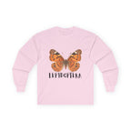 Lepidoptera Butterfly Long Sleeve Tee 100% Cotton Retro Insect Order T-Shirt Gift