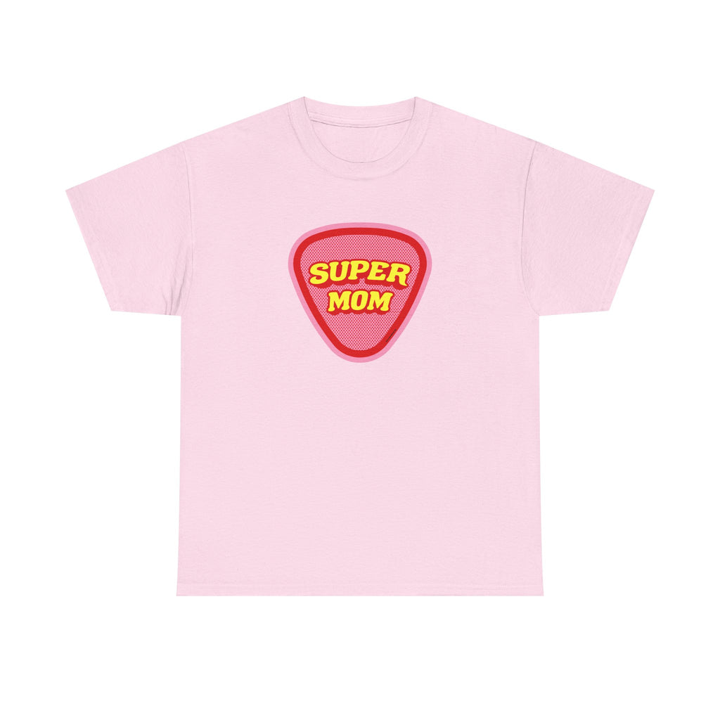 Super Mom Printed T-Shirt 100% Cotton Novelty Mum Mom Tee Birthday Mother's Day Gift