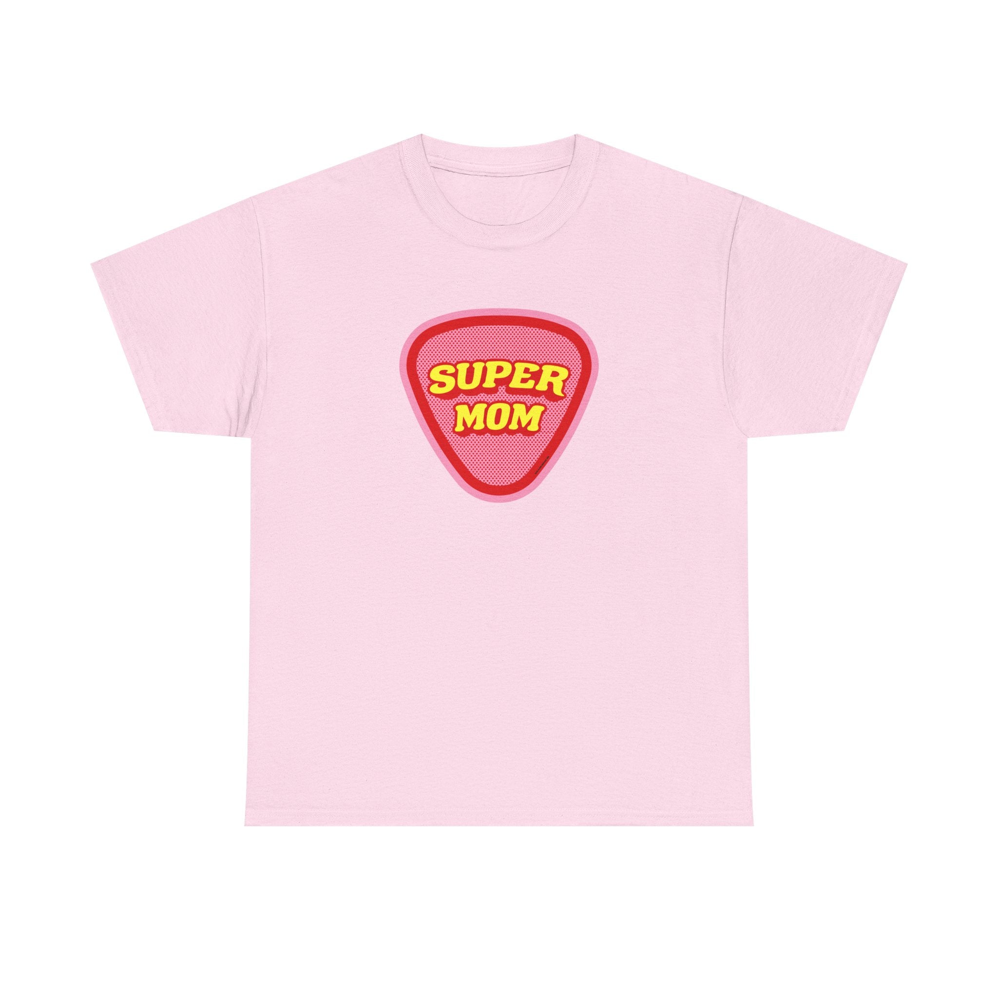 Super Mom Printed T-Shirt 100% Cotton Novelty Mum Mom Tee Birthday Mother's Day Gift