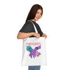 Fwiends Hands Printed Cotton Tote Bag Reusable Shopping Bag Friend Birthday Gift