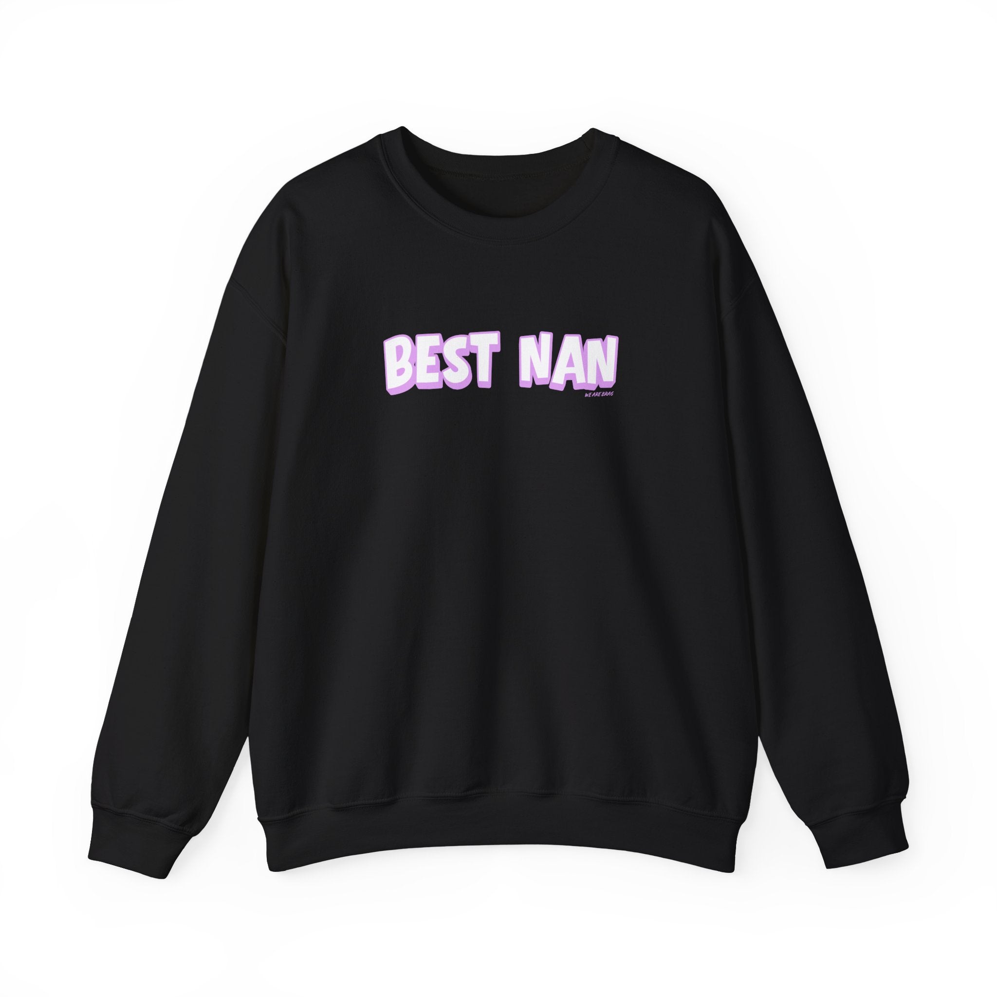 Best Nan Printed Crewneck Sweatshirt Pullover Retro 3D Nannan Grandma Granny Gift