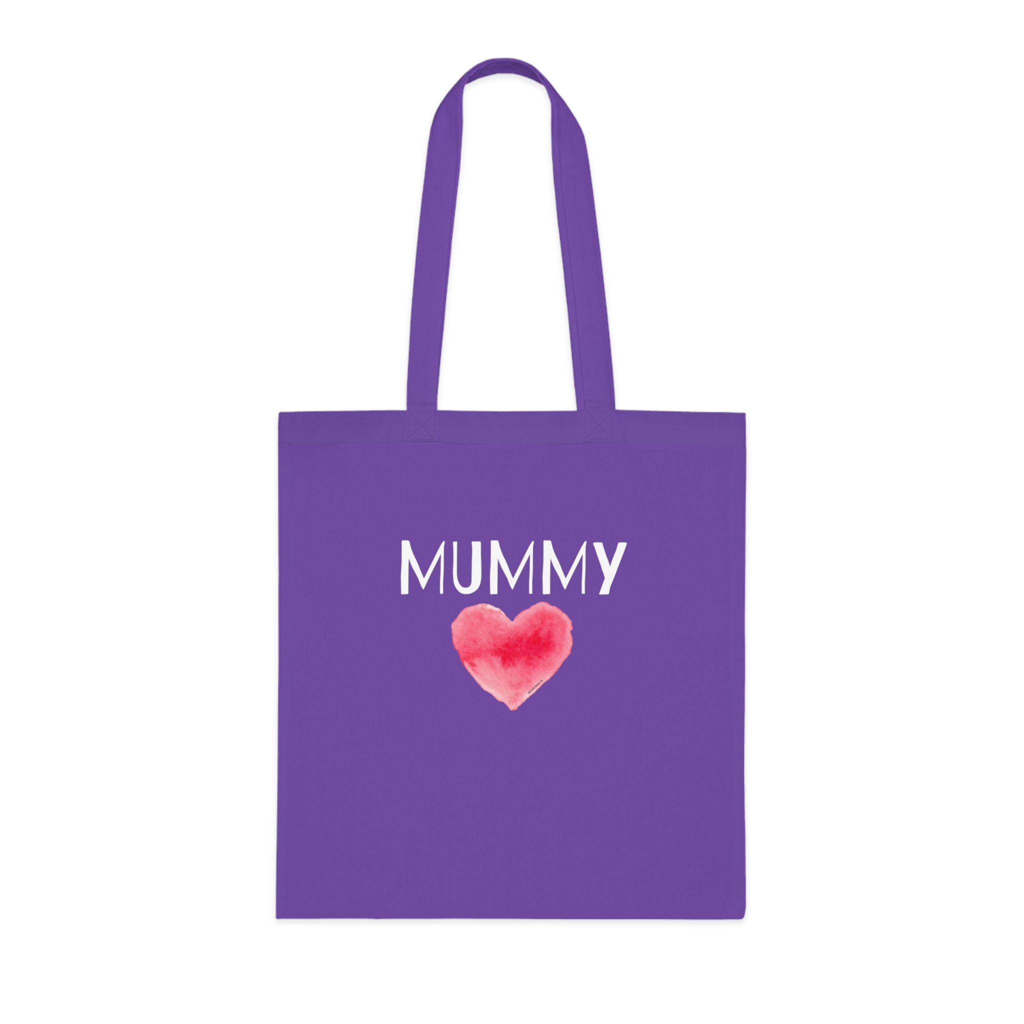 Mummy Heart Printed Cotton Tote Bag Reusable Shopping Bag Mum Mom Mother's Day Gift