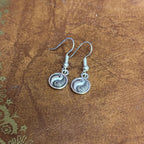 Yin Yang Charm Drop Earrings