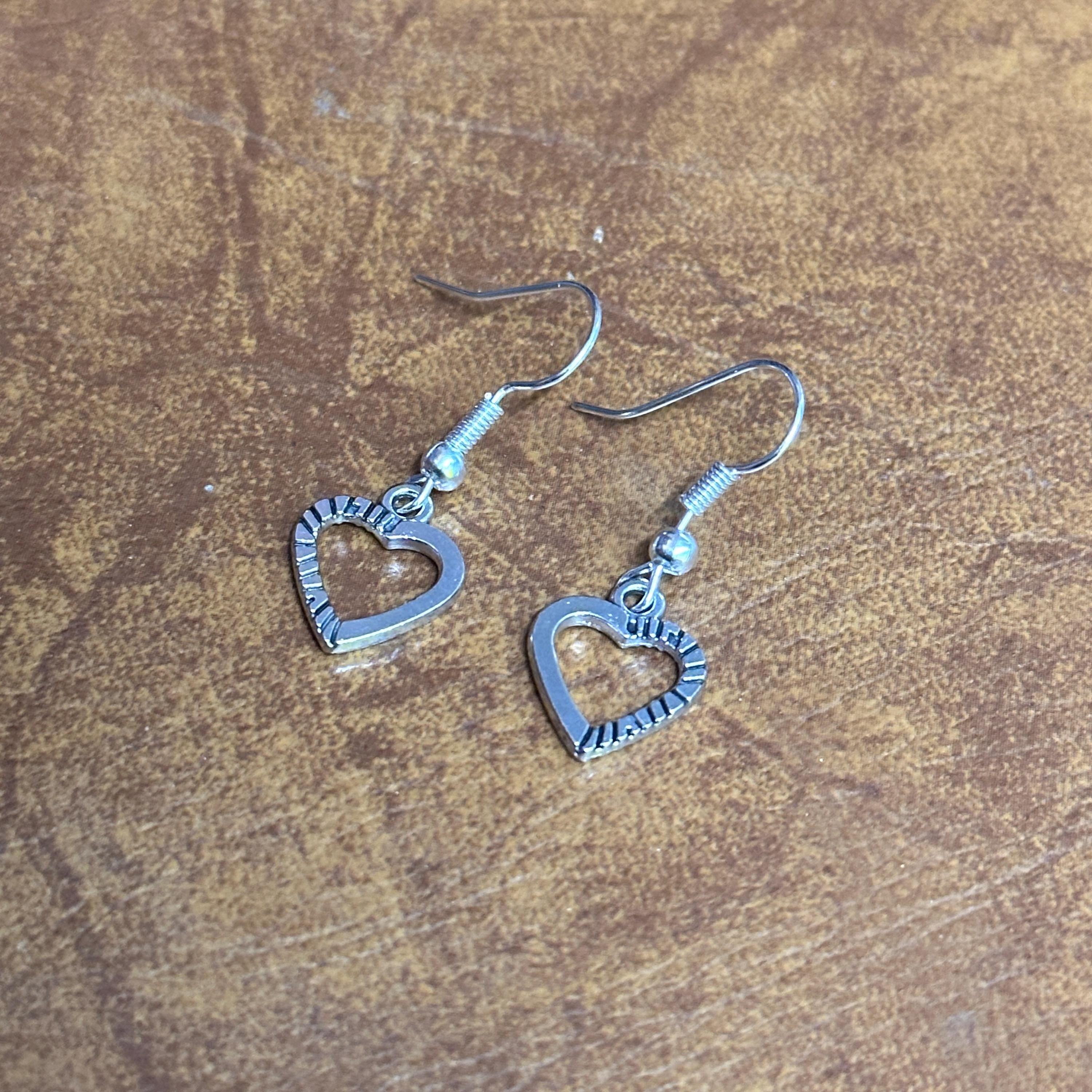 Star Drop Charm Earrings