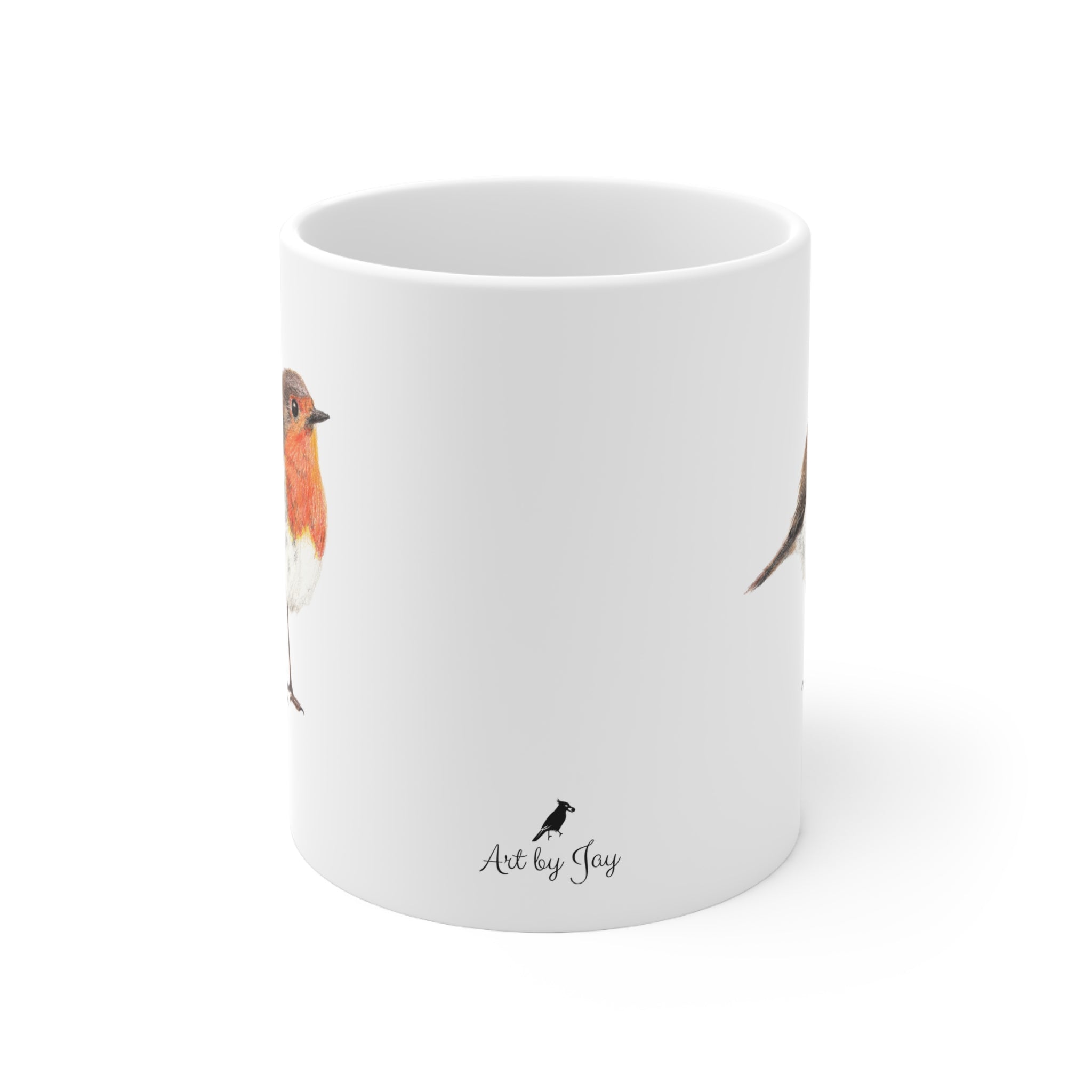 Robin Bird Mug – Ceramic Wildlife Coffee Cup