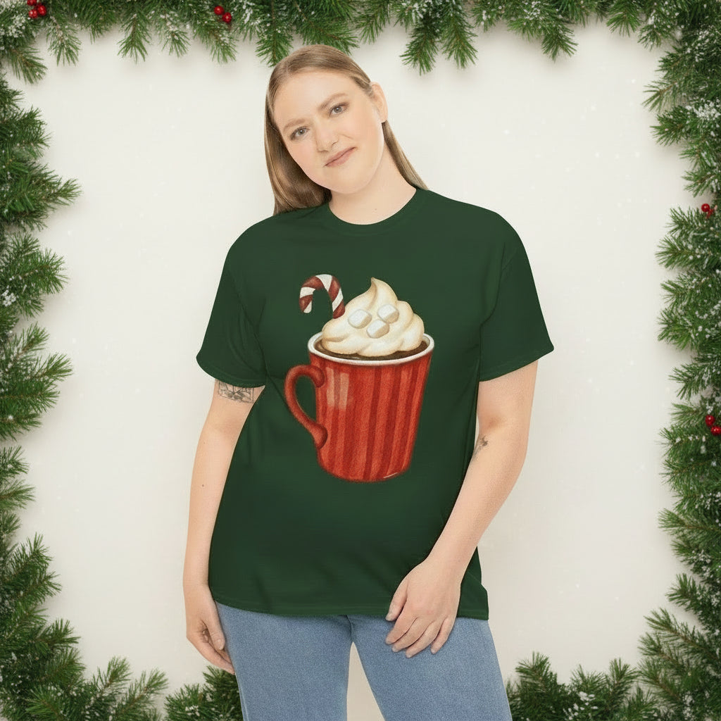 Giant Christmas Latte Printed T-Shirt 100% Cotton Novelty Coffee Xmas Tee Gift