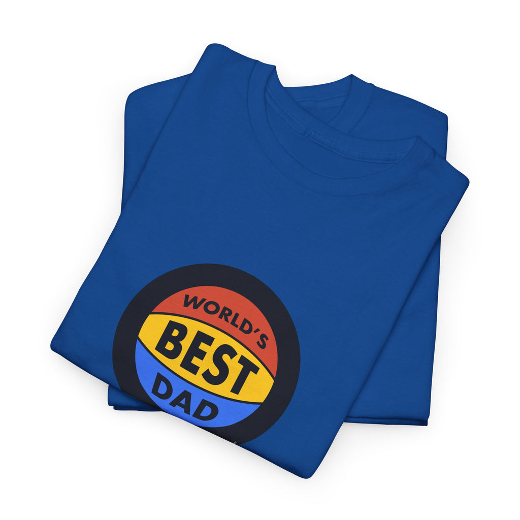World's Best Dad Basketball Printed T-Shirt 100% Cotton Novelty Dad Tee Birthday Father's Day Gift
