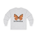 Lepidoptera Butterfly Long Sleeve Tee 100% Cotton Retro Insect Order T-Shirt Gift
