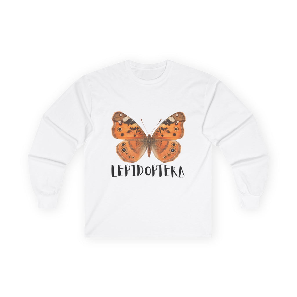 Lepidoptera Butterfly Long Sleeve Tee 100% Cotton Retro Insect Order T-Shirt Gift