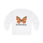 Lepidoptera Butterfly Long Sleeve Tee 100% Cotton Retro Insect Order T-Shirt Gift