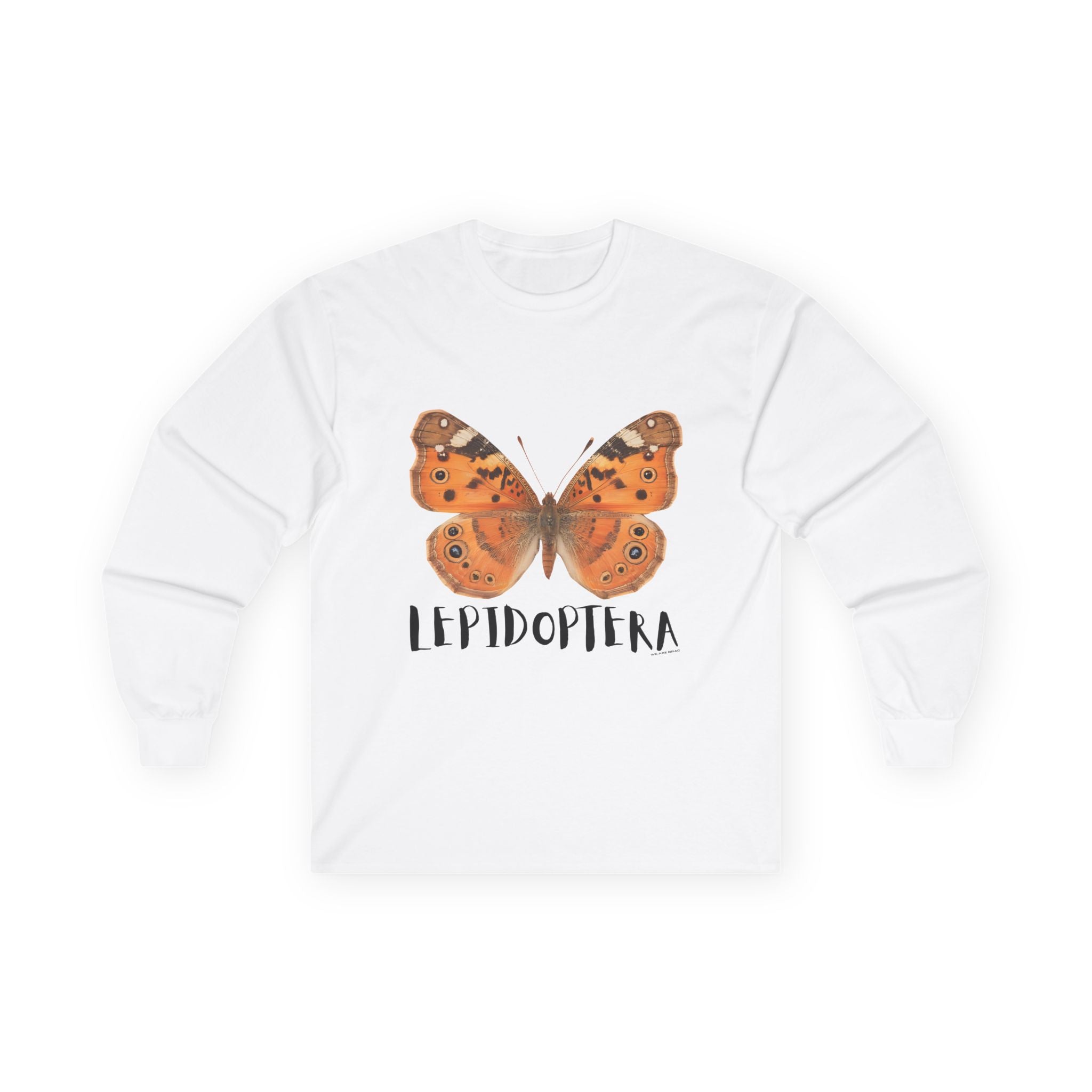Lepidoptera Butterfly Long Sleeve Tee 100% Cotton Retro Insect Order T-Shirt Gift