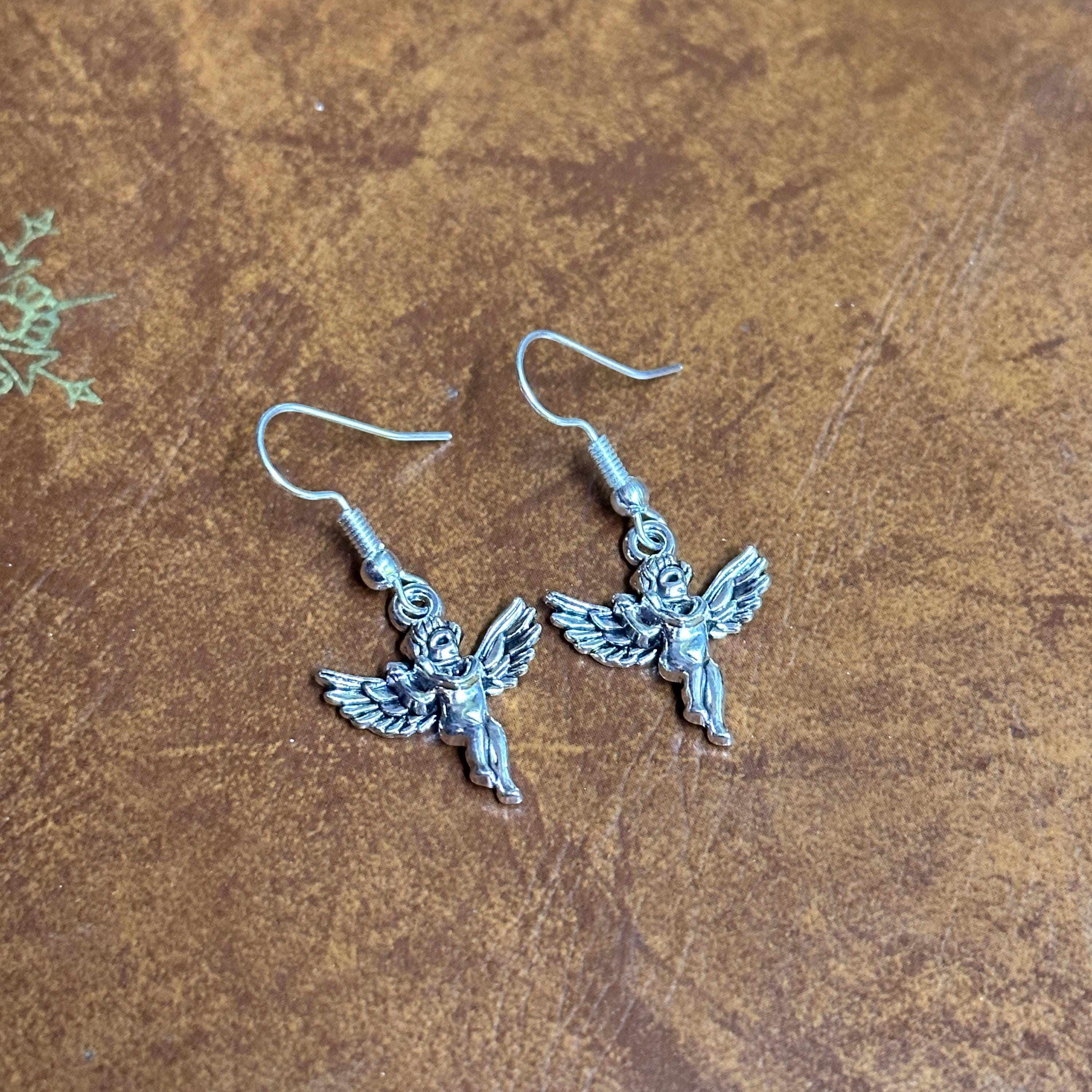 Moon Fairy Charm Drop Earrings