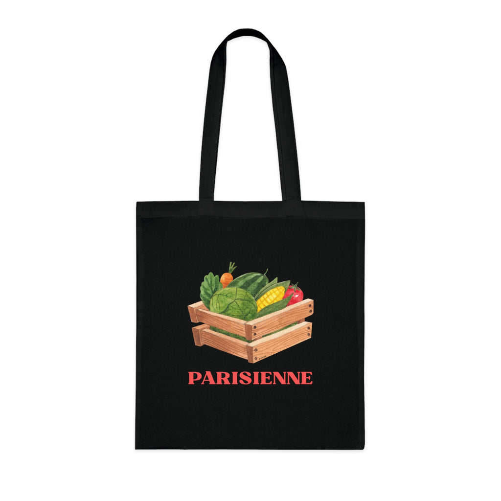 Parisienne Vegetables Printed Cotton Tote Bag Reusable Shopping Bag Gift