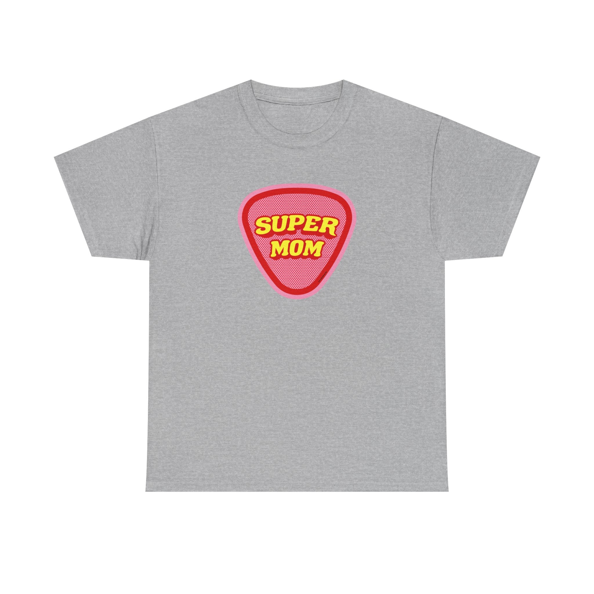 Super Mom Printed T-Shirt 100% Cotton Novelty Mum Mom Tee Birthday Mother's Day Gift