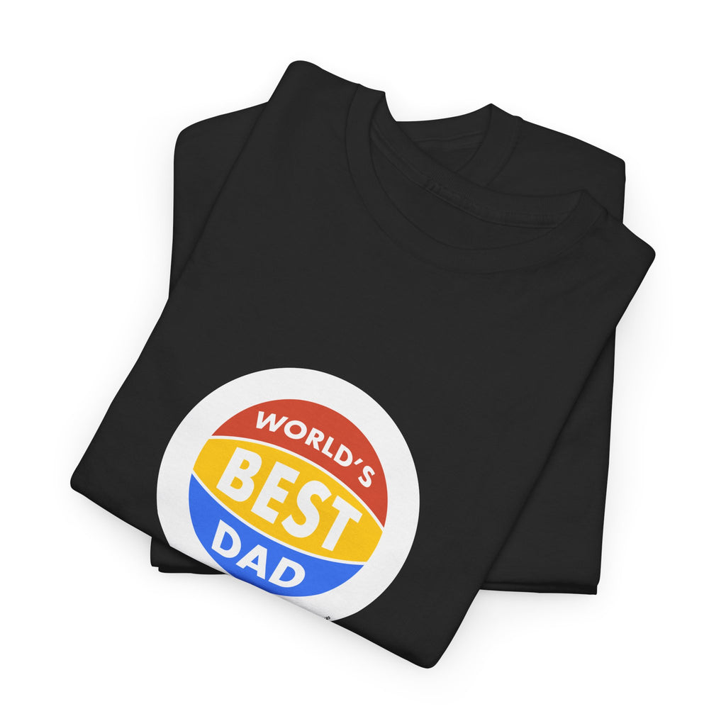 World's Best Dad Basketball Printed T-Shirt 100% Cotton Novelty Dad Tee Birthday Father's Day Gift