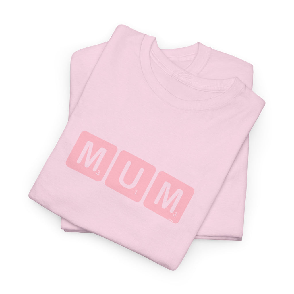 Mum Word Game Printed T-Shirt 100% Cotton Novelty Puzzle Mum Mom Tee Birthday Mother's Day Gift