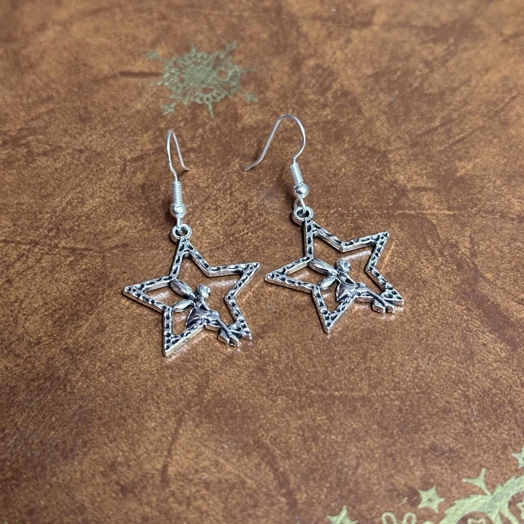 Moon Fairy Charm Drop Earrings