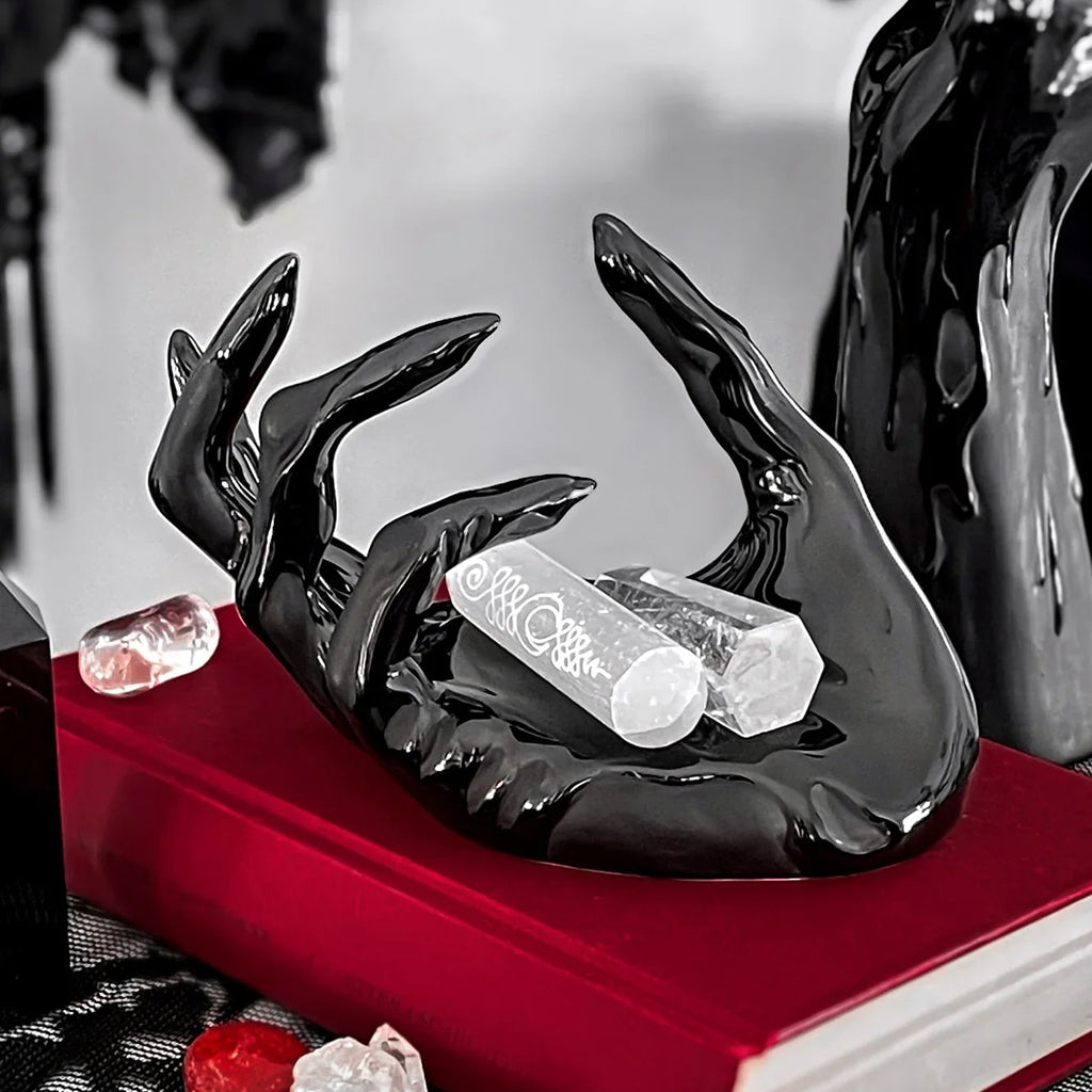 Killstar Abyss Black Gloss Ceramic Trinket Tray