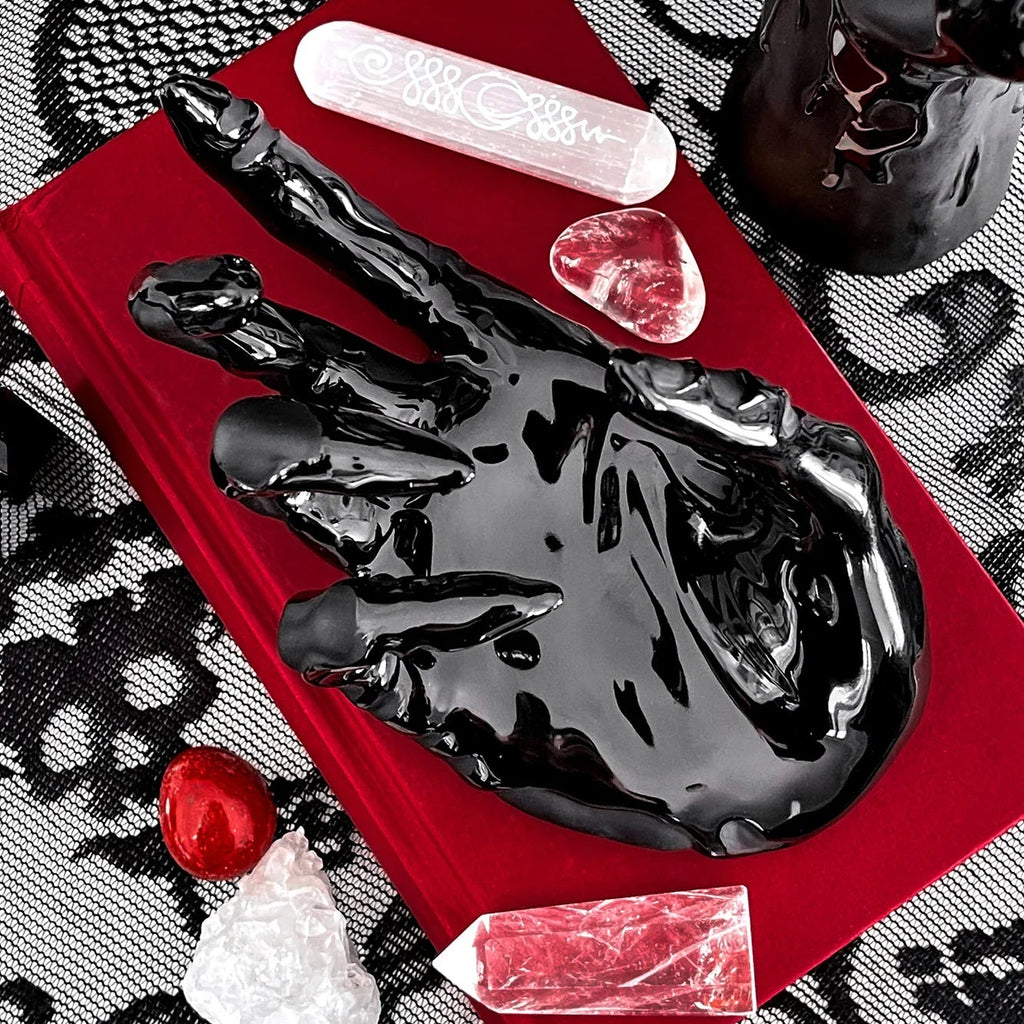 Killstar Abyss Black Gloss Ceramic Trinket Tray