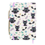 Gothic Gifts Cute and Creepy Print A5 Notebook with Amethyst Pen