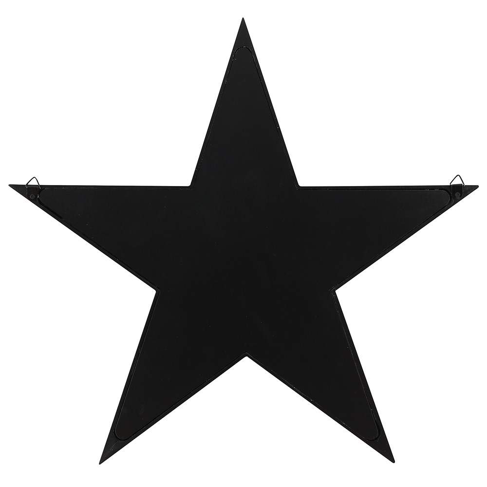 Gothic Gifts Black Framed Pentagram Mirror