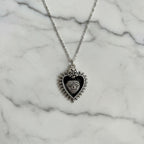 Gothic Illuminati Heart Pendant Necklace