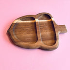 Handmade Acacia Wooden Acorn Trinket/Ring Dish Bowl 20cm